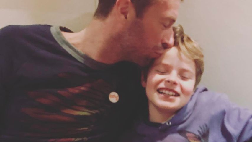 Chris Martin und sein Sohn Moses