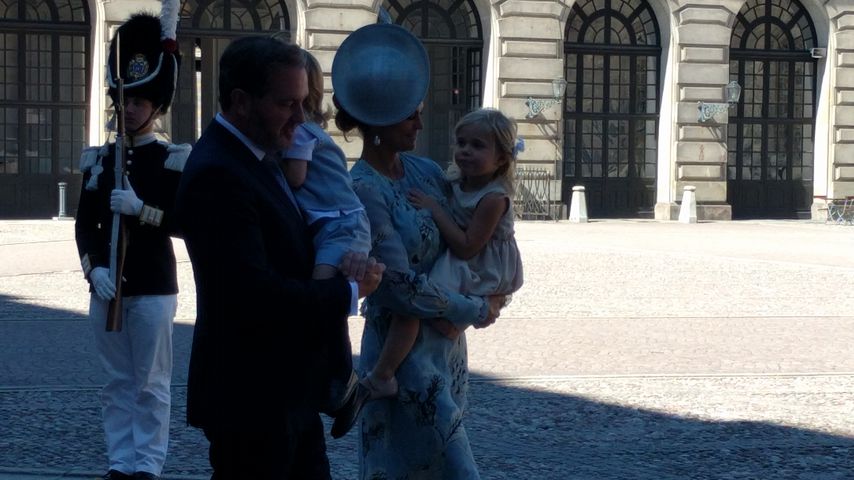 Chris O'Neill, Prinz Nicolas, Prinzessin Madeleine und Prinzessin Leonore von Schweden