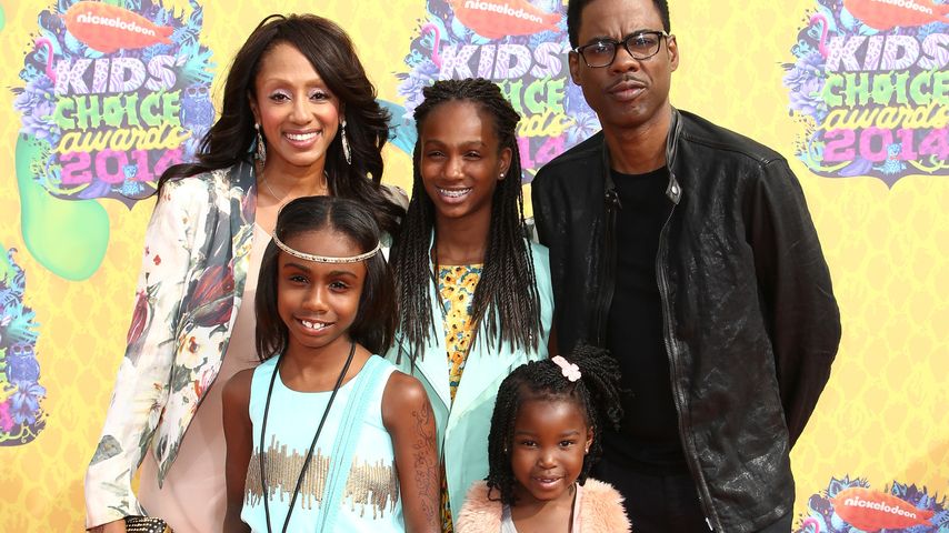 Chris Rock mit Malaak Compton-Rock und seinen Kids