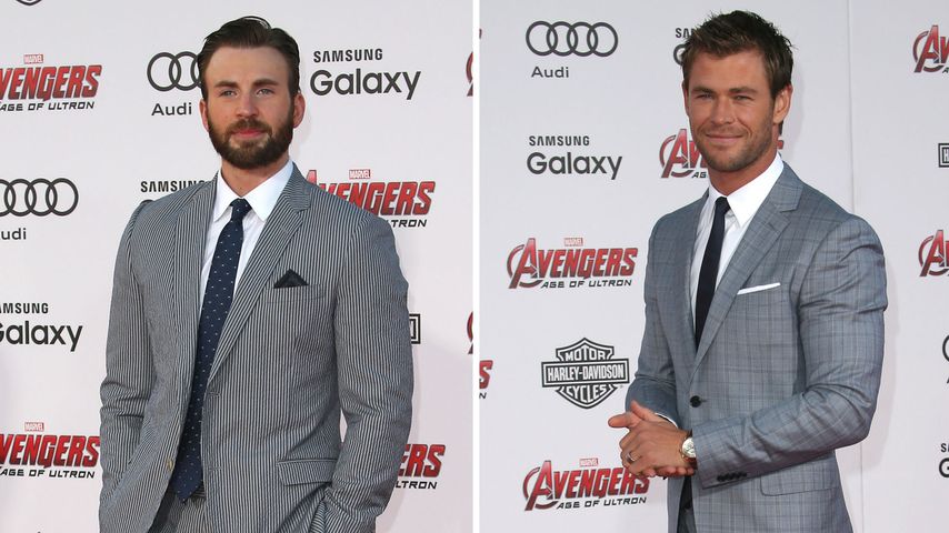 Chris Hemsworth und Chris Evans