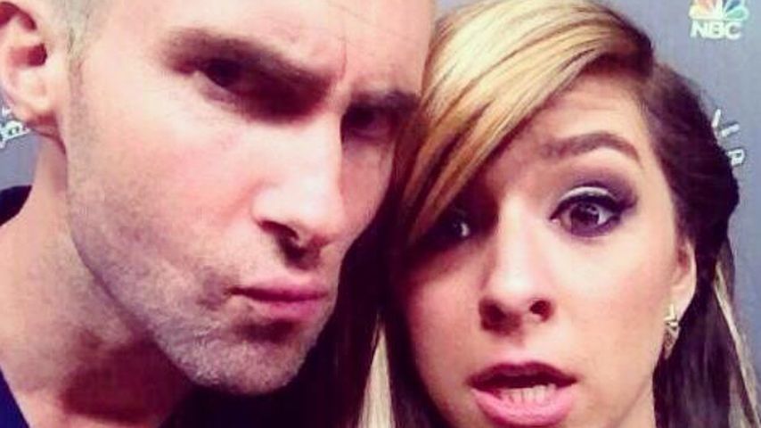 Christina Grimmie mit Adam Levine