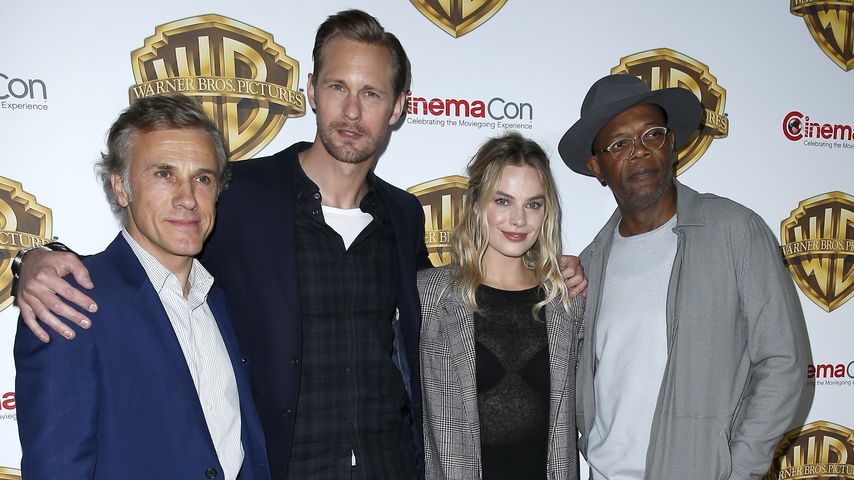 Christoph Waltz, Alexander Skarsgard, Margot Robbie und Samuel L. Jackson bei der "CinemaCon"
