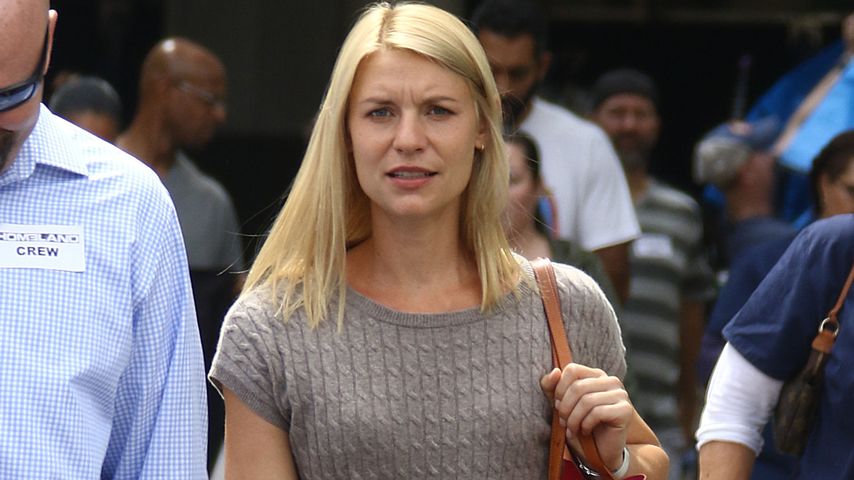 Claire Danes beim Dreh von Homeland in New York