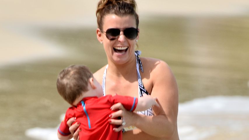 Coleen Rooney mit ihrem Sohn im Urlaub auf Barbados