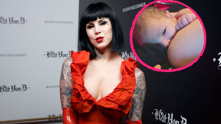 Nackt & stolz: Neu-Mama Kat Von D zeigt sich beim Stillen!