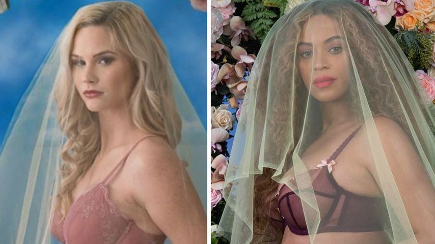 Peinlich? Baseball-Star-Frau kopiert Beyoncés Schwanger-Pic!