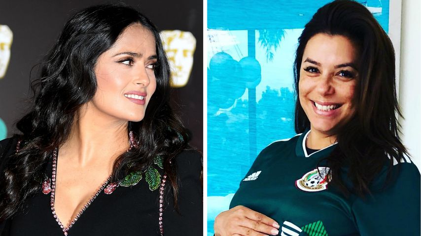 WM-Sieg gegen Deutschland: Salma Hayek & Eva Longoria feiern