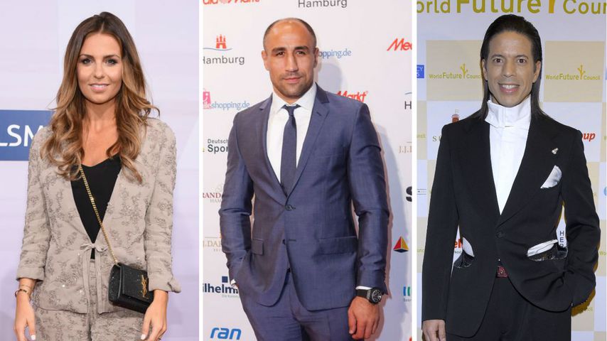 Collage von Laura Wontorra, Arthur Abraham und Jorge Gonzalez