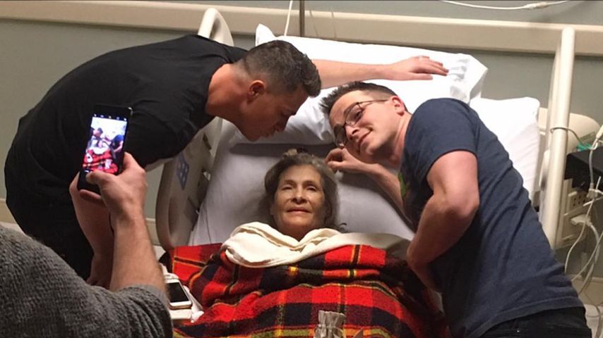Colton Haynes und sein Bruder am Krankenbett ihrer Mutter