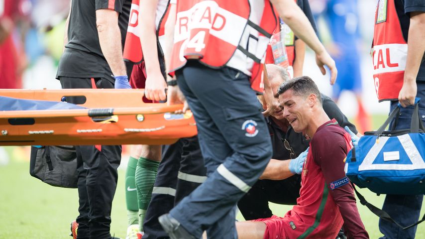 Cristiano Ronaldo bei seiner Auswechslung während des EM-Finales 2016