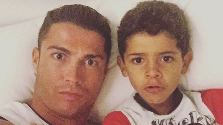 Cristiano Ronaldo und Cristiano Ronaldo Jr.