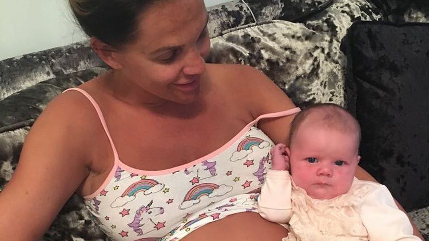 Danielle Lloyd und Töchterchen Arabella