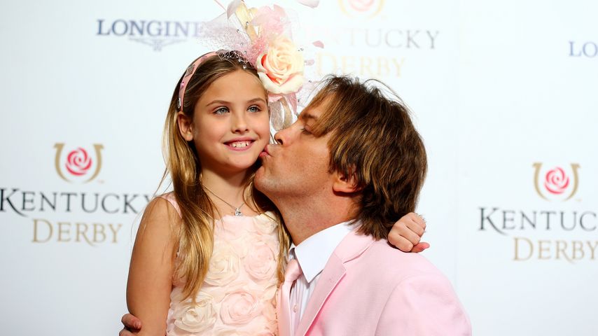 Dannielynn Birkhead mit Larry Birkhead beim Kentucky Derby