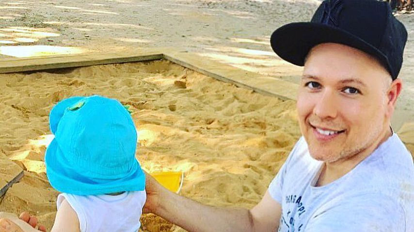 Dante Thomas mit seinem Sohn