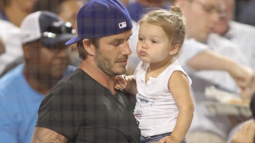 David Beckham und Harper Seven Beckham