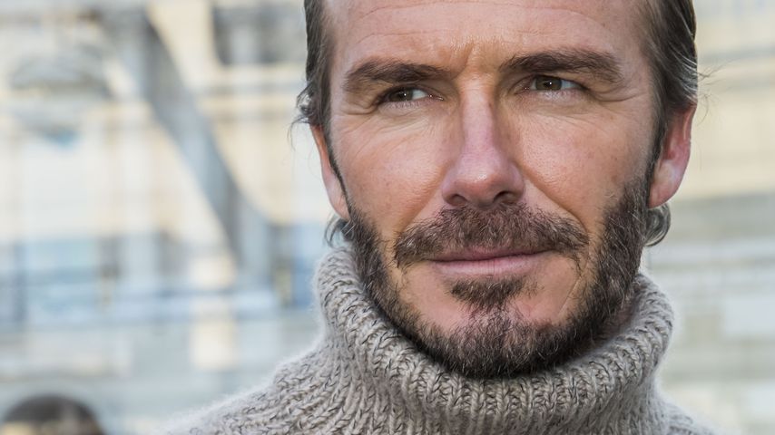 David Beckham bei der Louis Vuitton Modenschau in Paris