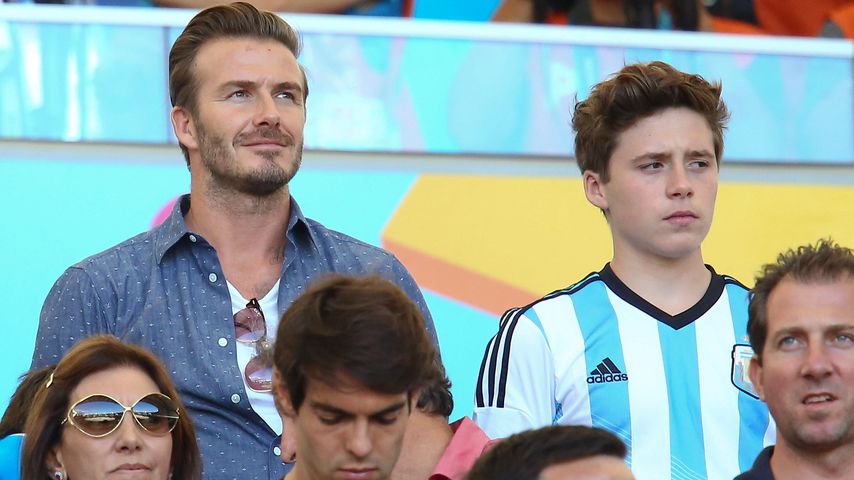 David Beckham und Brooklyn Beckham