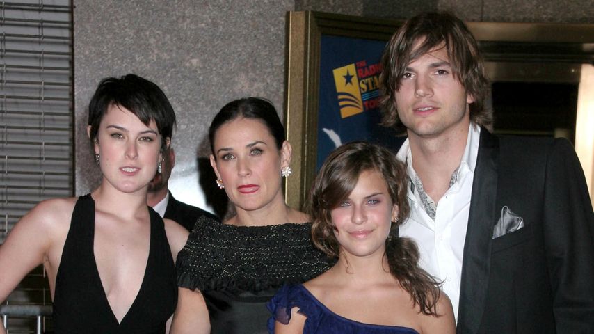 Ashton Kutcher, Rumer Willis, Demi Moore und Tallulah Willis