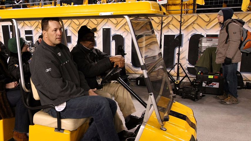 Dennis Byrd beim Spiel der AFC Championships: New York Jets vs. Pittsburgh Steelers