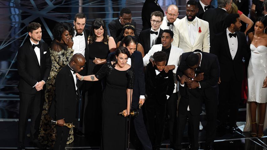 Der Cast von "Moonlight" bei der Oscar-Verleihung in Hollywood 2017