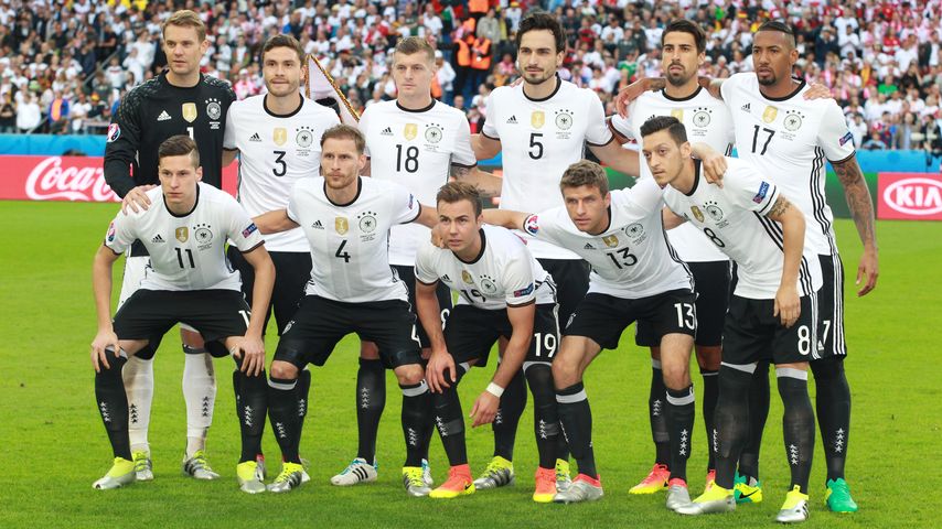 Deutsche Nationalmannschaft beim EM-Spiel Deutschland gegen Polen