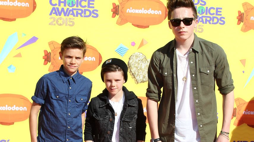 Brooklyn Beckham, Romeo Beckham und Cruz Beckham