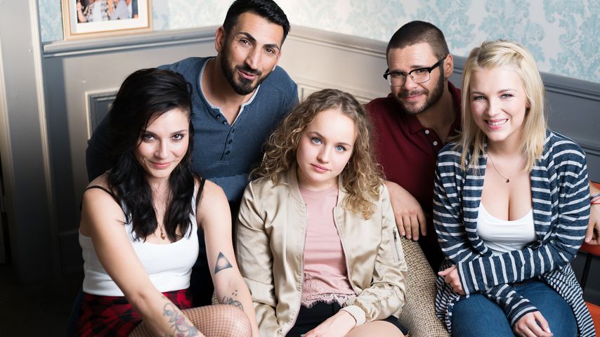 Die GZSZ-Darsteller: Linda Marlen Runge, Mustafa Alin, Luise von Finckh, Thomas Drechsel und Iris Ma