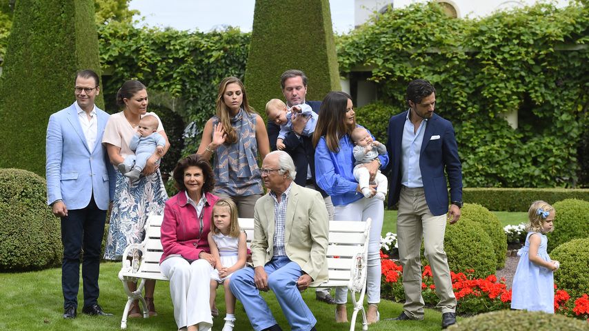 Fototermin der Schweden-Royals auf Schloss Solliden, Juli 2016