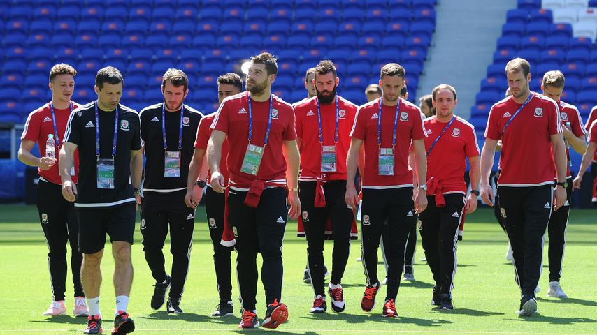 Die walisische Mannschaft bei der Fussball-EM 2016