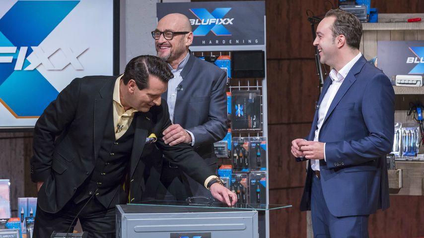 Dinko Jurcevic mit Jochen Schweizer und Ralf Dümmel bei "Die Höhle der Löwen"