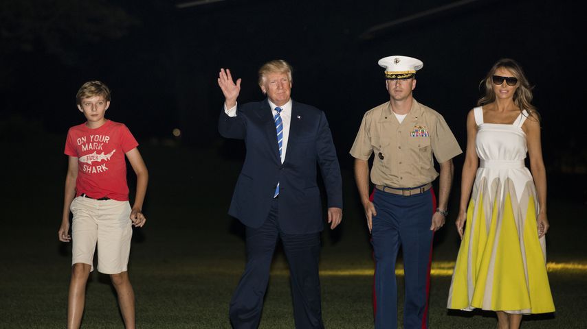 Donald, Melania und Barron Trump in Washington