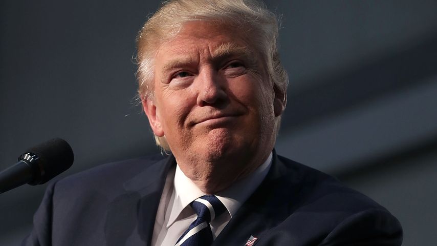 Donald Trump am Tag der Wahl in Michigan, 08. November 2016