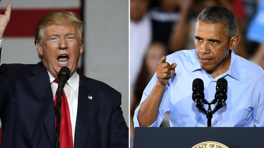 Donald Trump und Barack Obama