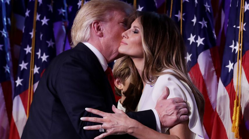 Donald Trump und Melania nach der erfolgreichen Präsidentschaftswahl