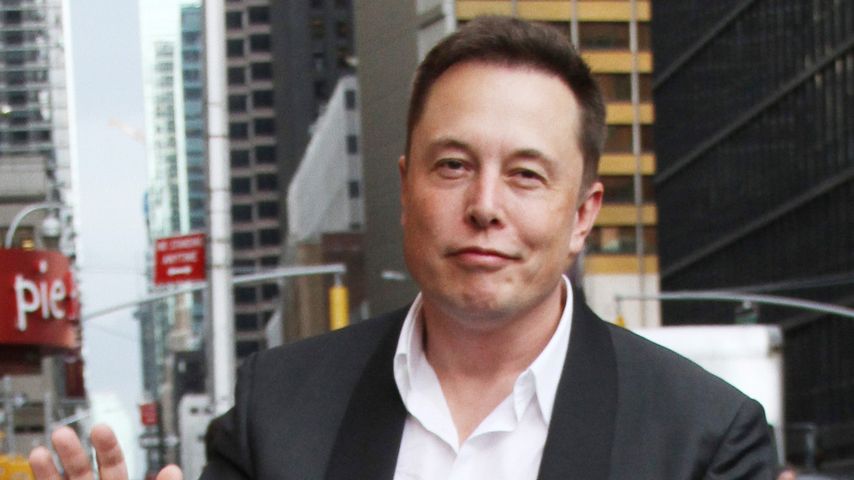 Elon Musk auf dem Weg zur "Late Show mit Stephen Colbert"