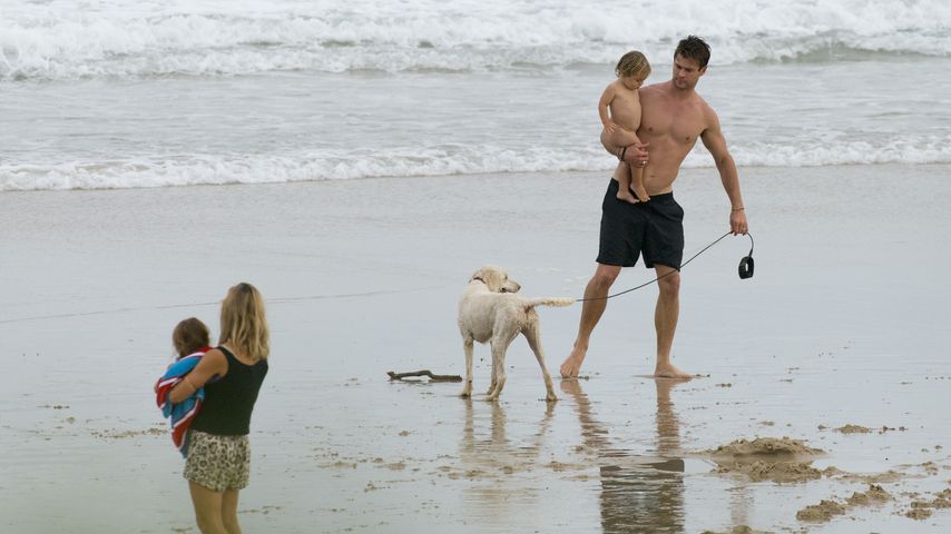 Chris Hemsworth, Elsa Pataky, Sasha Hemsworth und Tristan Hemsworth