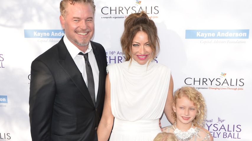 Eric Dane mit seiner Frau Rebecca Gayheart und ihren beiden gemeinsamen Töchtern