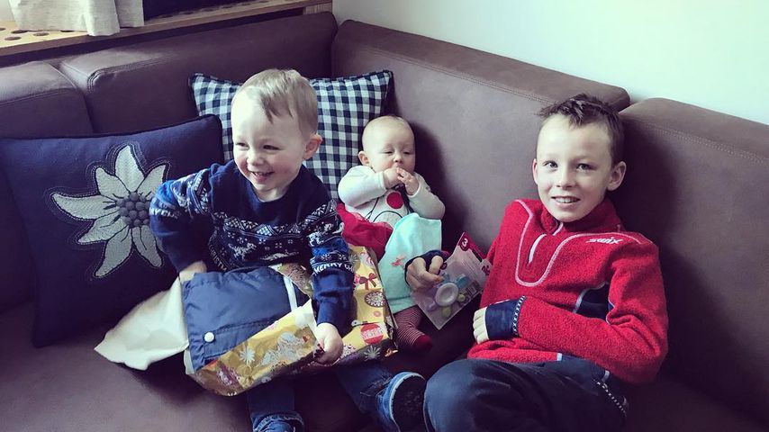 Eric Frenzels Kinder Leopold, Emma und Philipp
