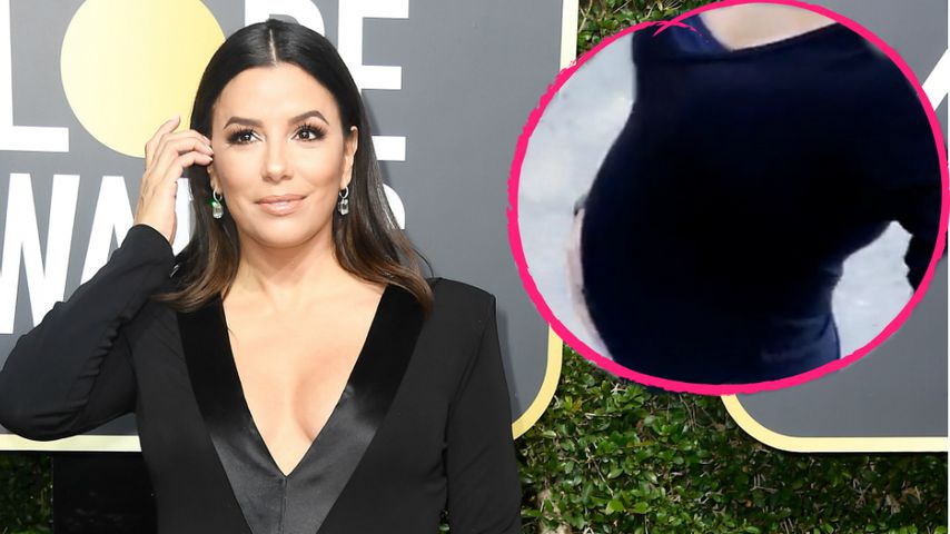 Mal sportlich verpackt: Eva Longoria zeigt stolz Babybauch!