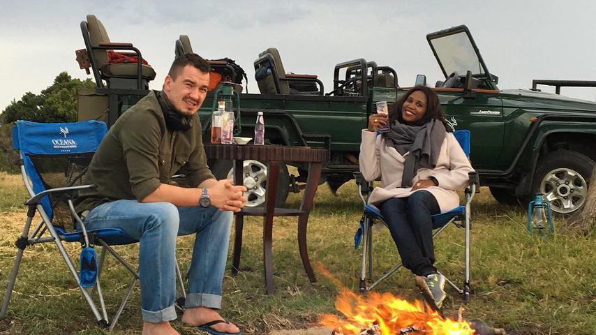 Evgenij Voznyuk und Motsi Mabuse im Südafrika-Urlaub