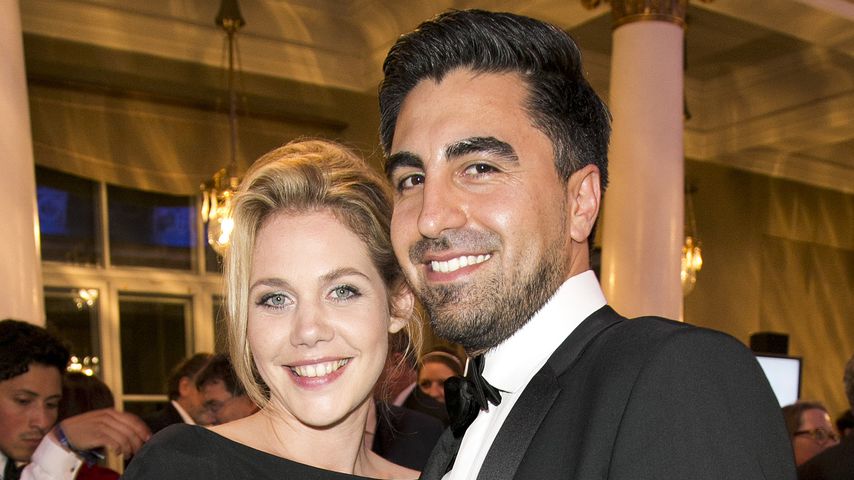 Felicitas Woll und Emrah Karacok bei der Verleihung des Bayerischen Fernsehpreises in München