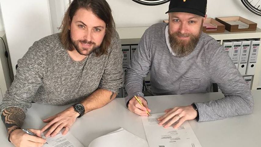 Felix von Jascheroff und GZSZ-Producer Damian Lott