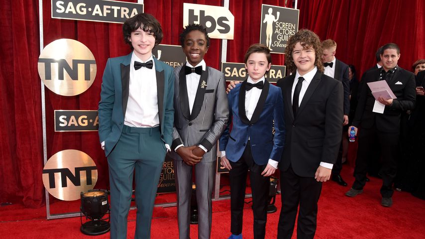 Finn Wolfhard, Caleb McLaughlin, Noah Schnapp und Gaten Matarazzo bei den SAG Awards 2017