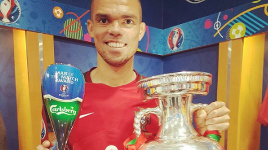 Fußballer Pepe nach dem EM-Final-Sieg 2016
