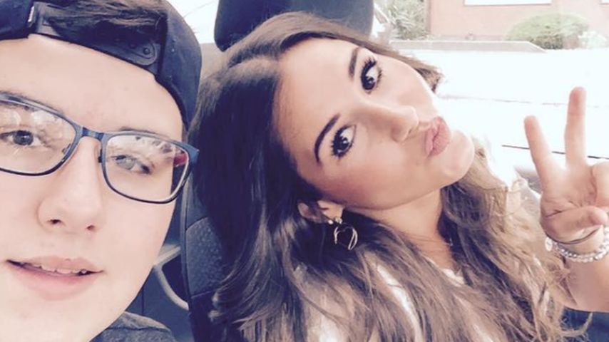 Gianluca Engels mit seiner Schwester Sarah Lombardi