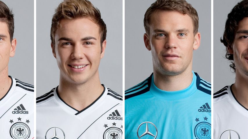 Lukas Podolski, Mats Hummels, Mario Götze, Manuel Neuer, Sami Khedira und EM 2012