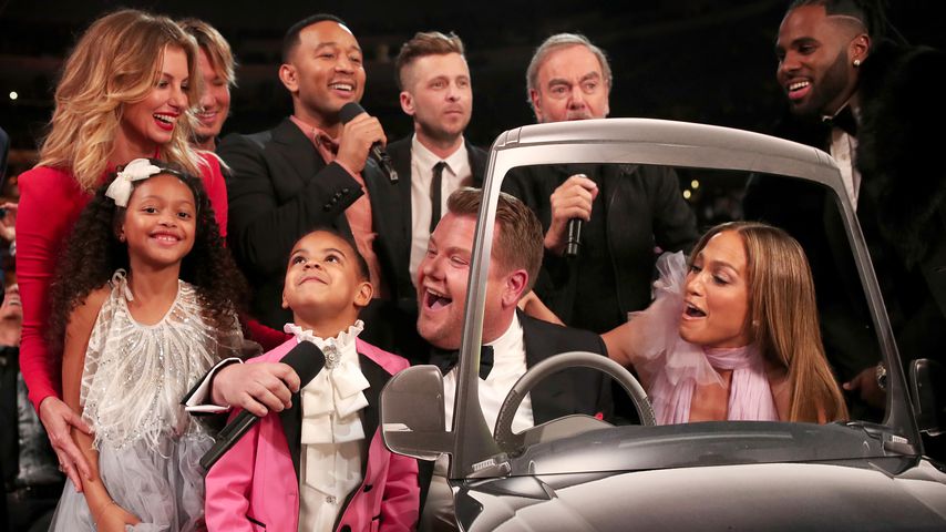 Grammy-Gäste bei einer Carpool-Karaoke-Session