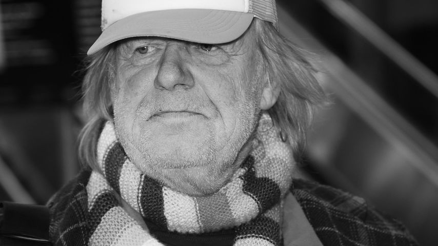 Musiker Gunter Gabriel am Frankfurter Flughafen