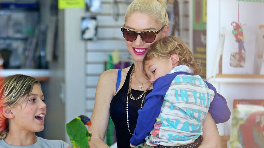 Gwen Stefani mit ihren Kids
