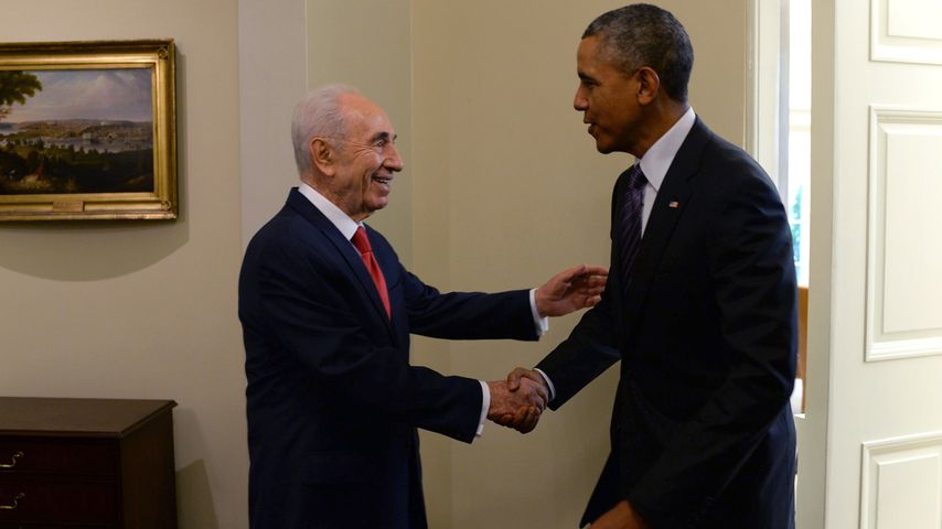 Shimon Peres und Barack Obama